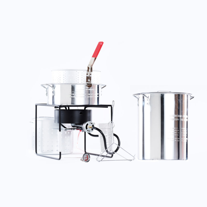 King Kooker 33,000 BTU Portable Propane Fryer with Aluminum Pots