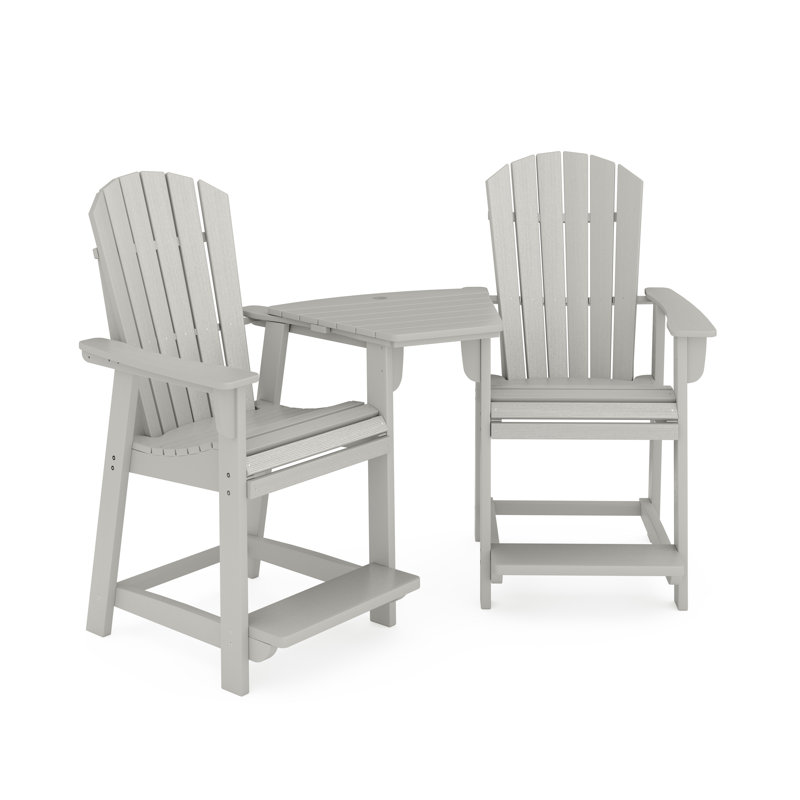 Banc d'extérieur Eberle Ocean View, Gris héron