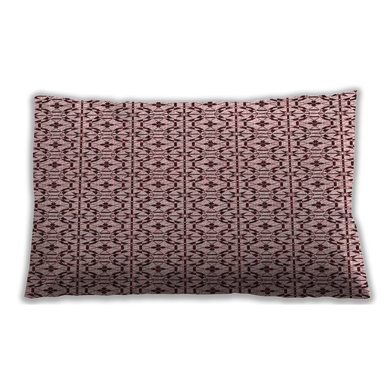 Patterned 954 Throw Pillow, Synthetic, Purple