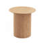 Petite table d'appoint 17,71 pouces ronde cannelée circulaire pour salon Mid-Century