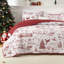 Ensemble de courtepointe de Noël avec imprimé festif, ensemble de literie en microfibre douce avec rembourrage en polyester, literie de Noël confortable-135783708