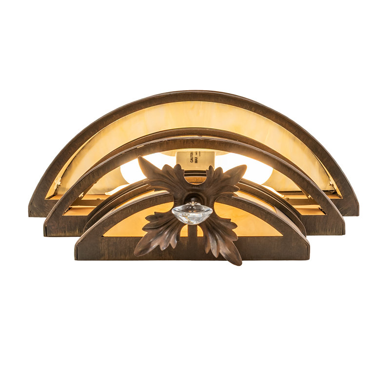 18" Wide Rope Trimmed Cilindro Wall Sconce