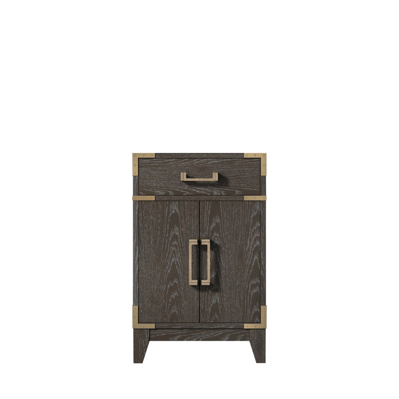 Meuble-lavabo simple l 20 po x P 18 po Laurel, Chêne brun