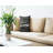 Hold Space Black Faux Linen Lumber Pillow-123862894
