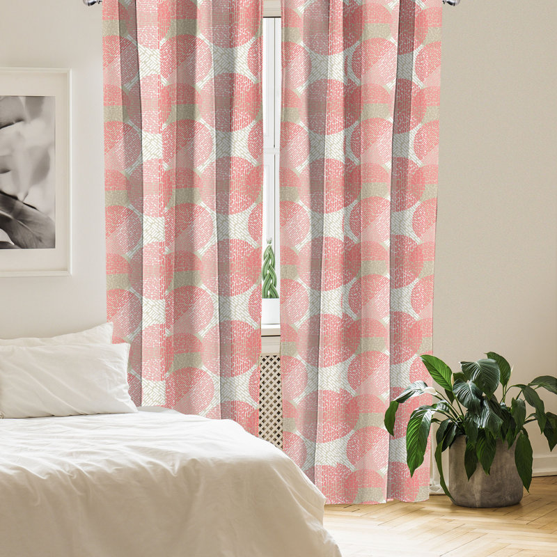 Rideaux 4 panneaux East Urban Home, L 56 po x L 95 po