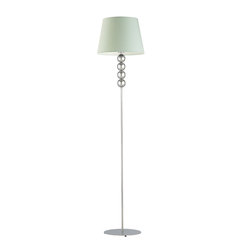 Sachso 174cm Traditional Floor Lamp, Mint, Silver