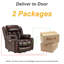 Canapé de massage inclinable et chauffant en cuir de 40 po de largeur, fauteuil avec porte-gobelets, ports USB et Type-C, télécommande-114208122
