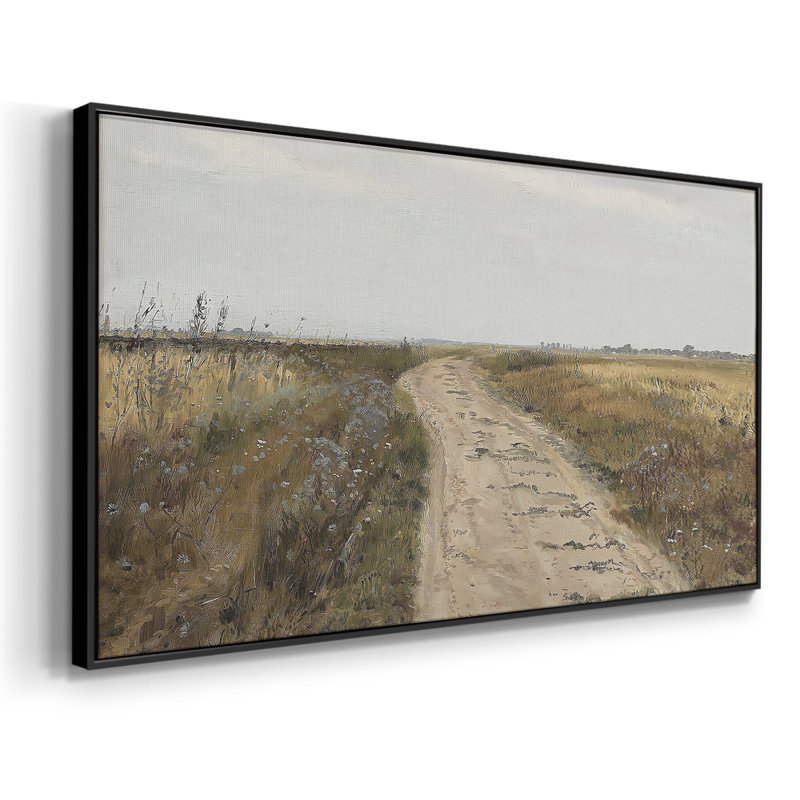 Série paysage - DCLII - Toile tendue avec châssis encadré - Prêt à être accroché, Naturel, H 21 po x l 41 po