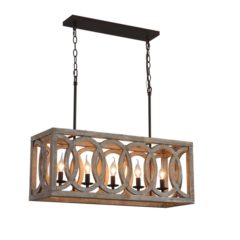Luminaire suspendu pour îlot de cuisine 5 lumières Vandenberg