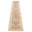Tapis gris Royal Oushak 2 pi 7 po x 19 pi 4 po