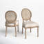 Pelaez 20" Wide Dining Chair with Cane Back