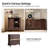 Ava 32"Wide Traditional 2 Door Cabinet with Adjustable Shelving-941492959