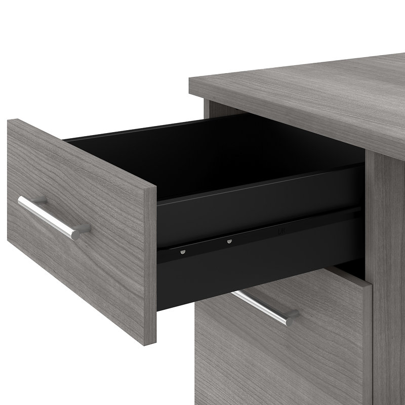 Magomed Piece Standing Desk Office Set, Platinum Gray