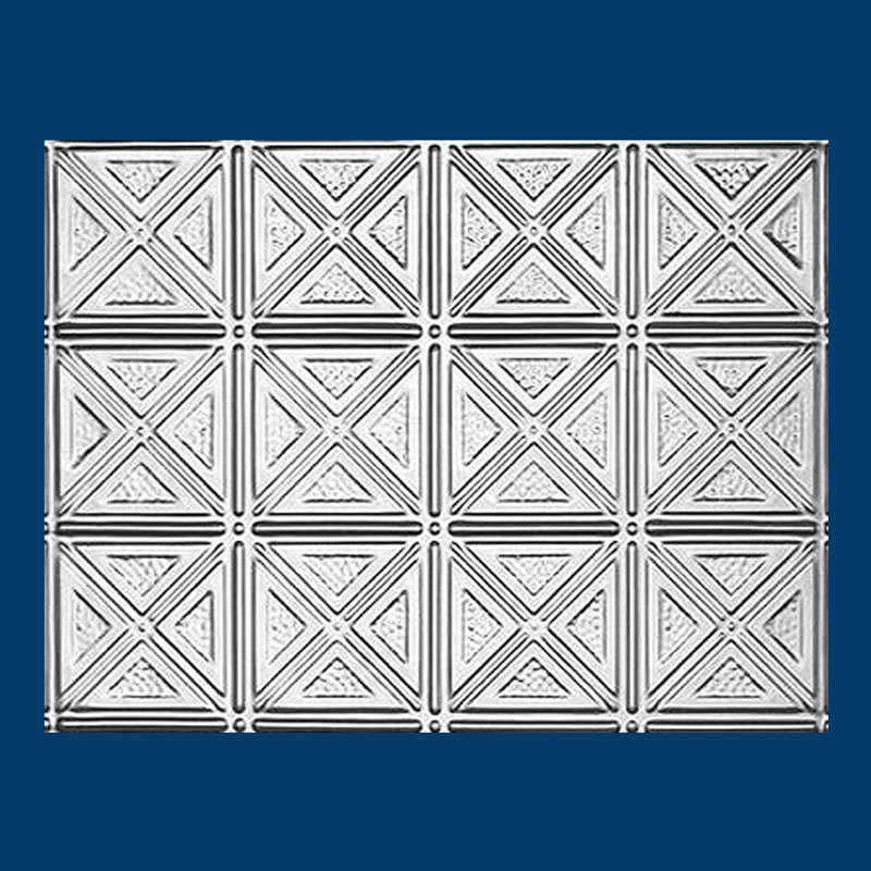 Ensemble de 10 panneaux muraux dosseret en étain l 24,38 po x L 24,38 po