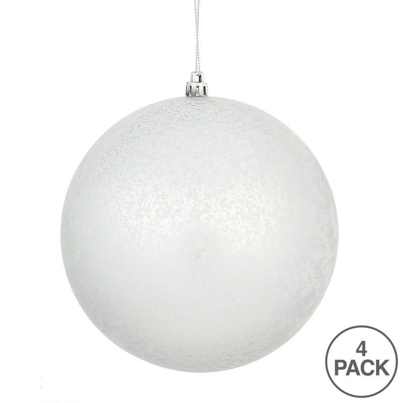 Ornement boule de mercure mat Duffield, Argent