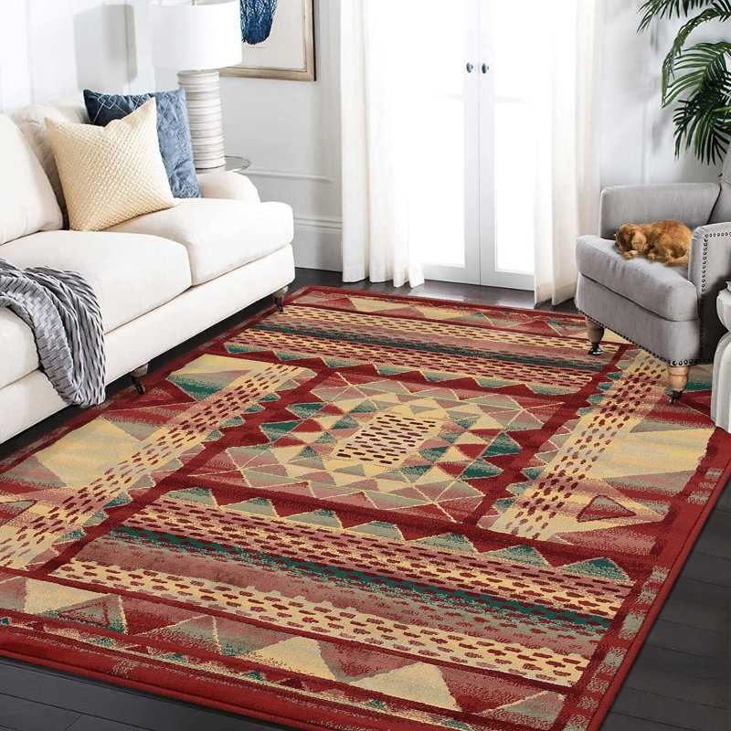 Tapis de salle à manger Boho, Rectangle 8 pi x 10 pi