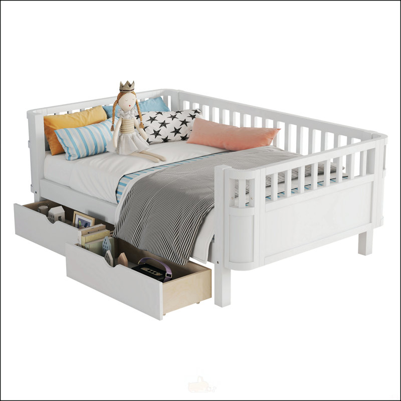 Lit plateforme simple en bois
