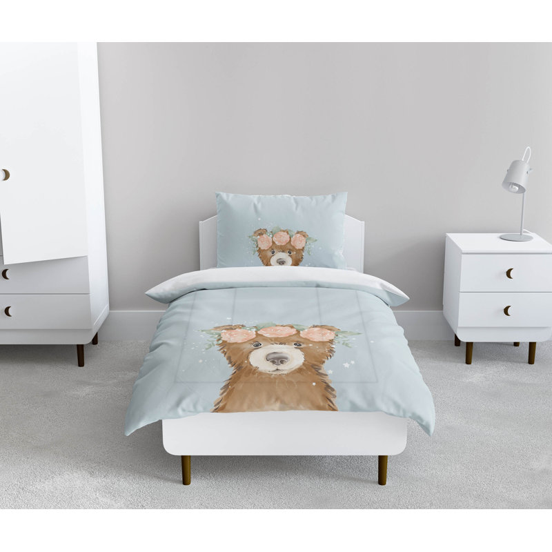 Bearly Comforter Set, Blue