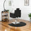 Tapis de chaise de coiffeur demi-cercle 3 pi x 4 pi