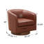 Fauteuil en cuir sans assemblage, rembourrage aux courbes élégantes-55362932