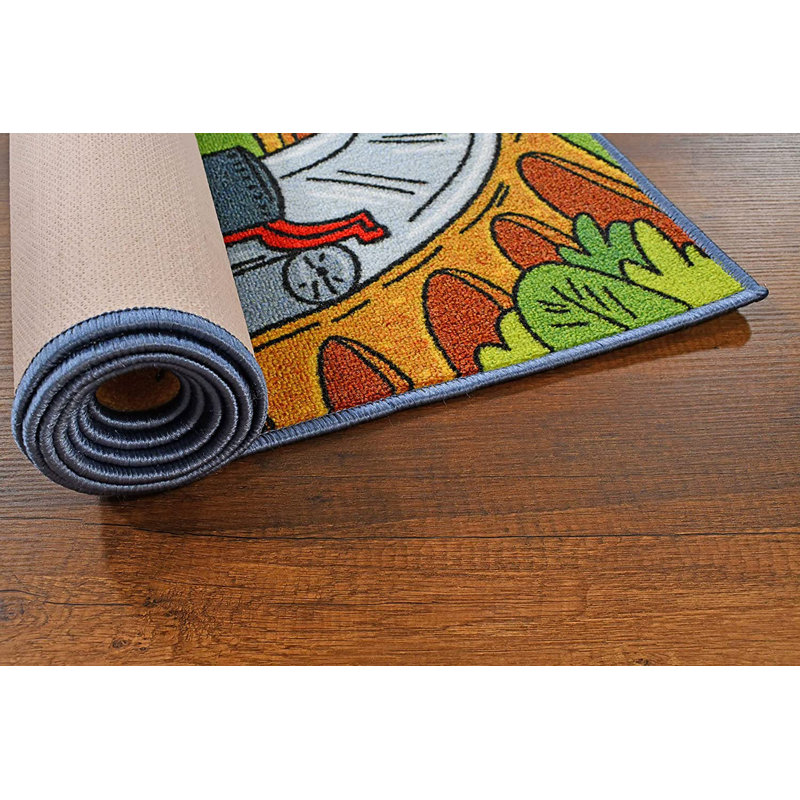Harry Potter Wizarding World Activity Educational Learning Game Non Slip Kids Rug Classroom Playroom, Rectangle 5'3" x 6'6"
