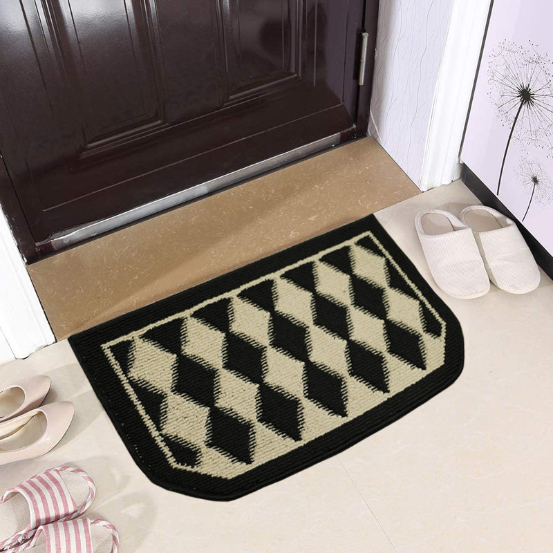 Semi-Circle 1'6" x 2'6", Black