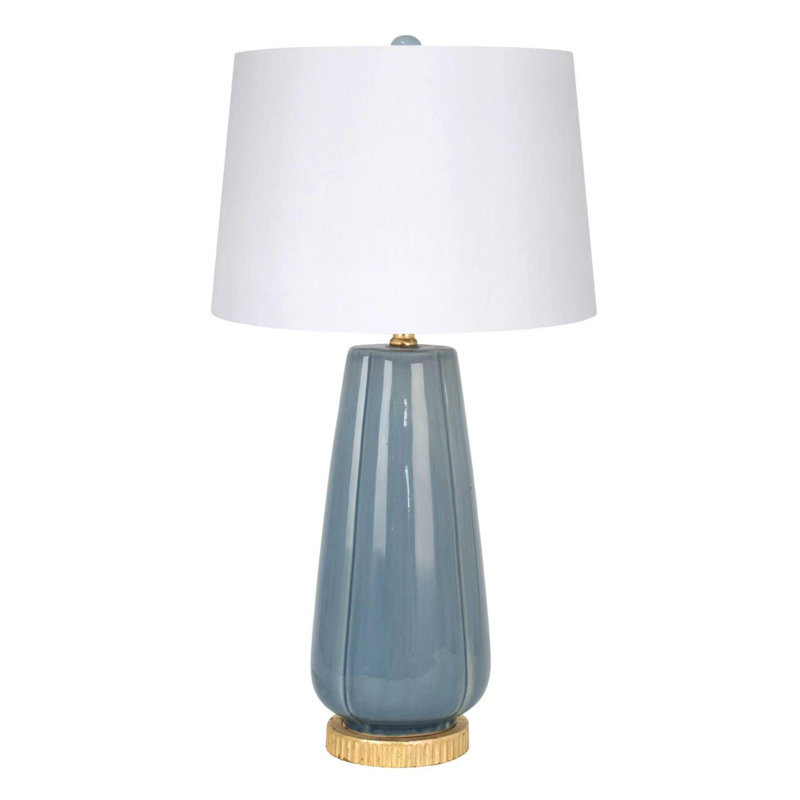 Monroe 27.5" Table Lamp, Smokey Blue