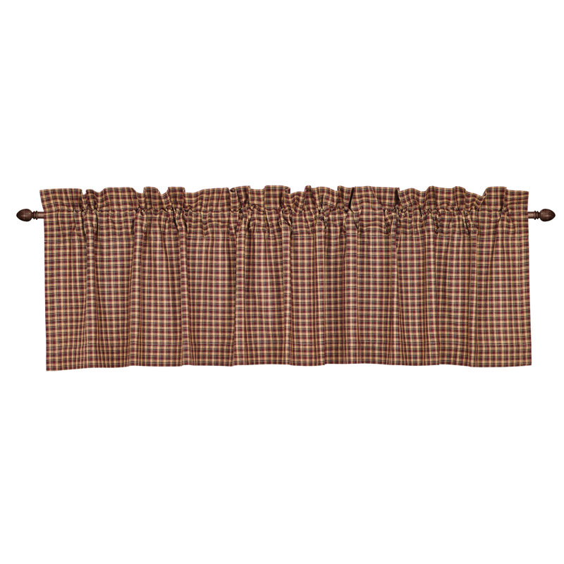 Cantonnière de fenêtre 72 po plaid