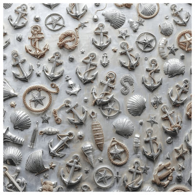 Coussins Nautical Anchors Shells