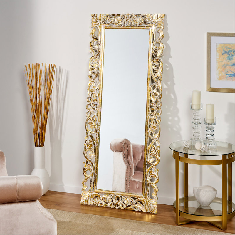 Miroir sculpté rectangulaire (comprend uniquement un miroir)