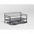Twin Daybed With Rgb Led Lights & Charging Station, Height Adjustable Day Bed Frame With Trundle