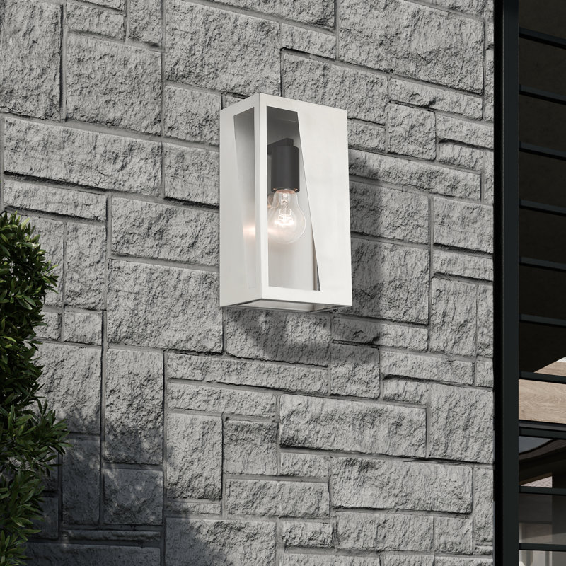 Heild Wall Light, Brushed Nickel, 11" H x 6" W x 3.95" D
