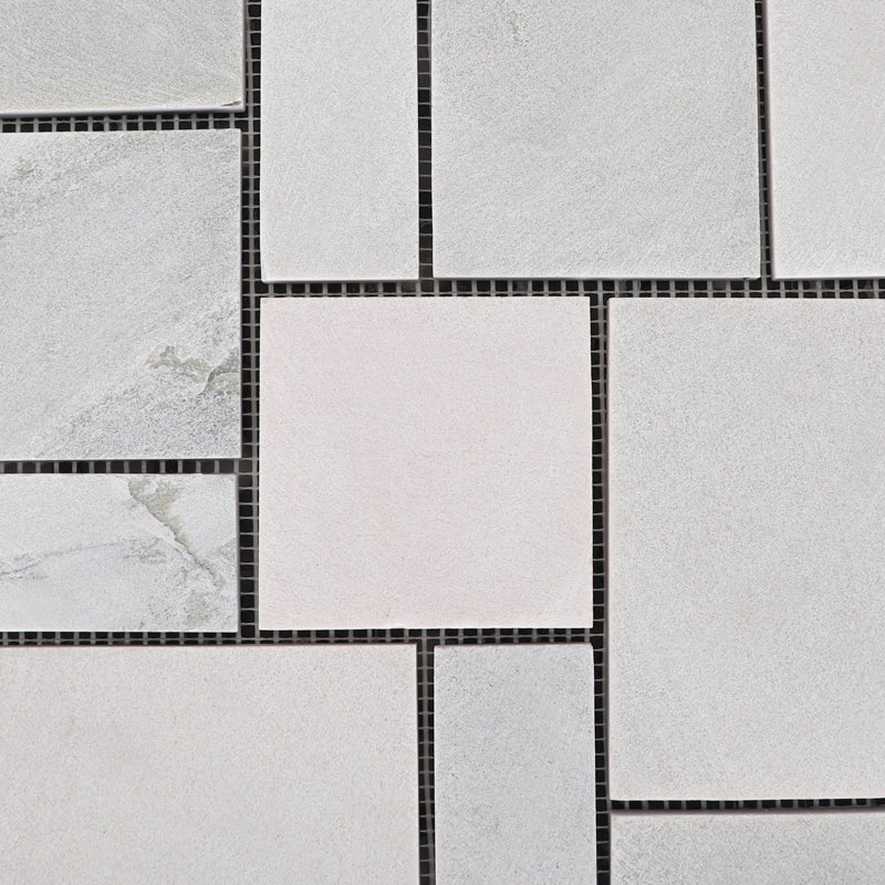 Carreaux de pierre ardoise, Blanc