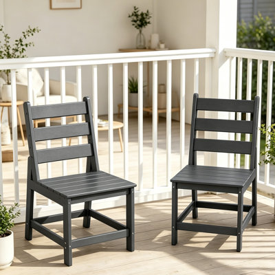 HDPE Patio Chairs Set Of 2