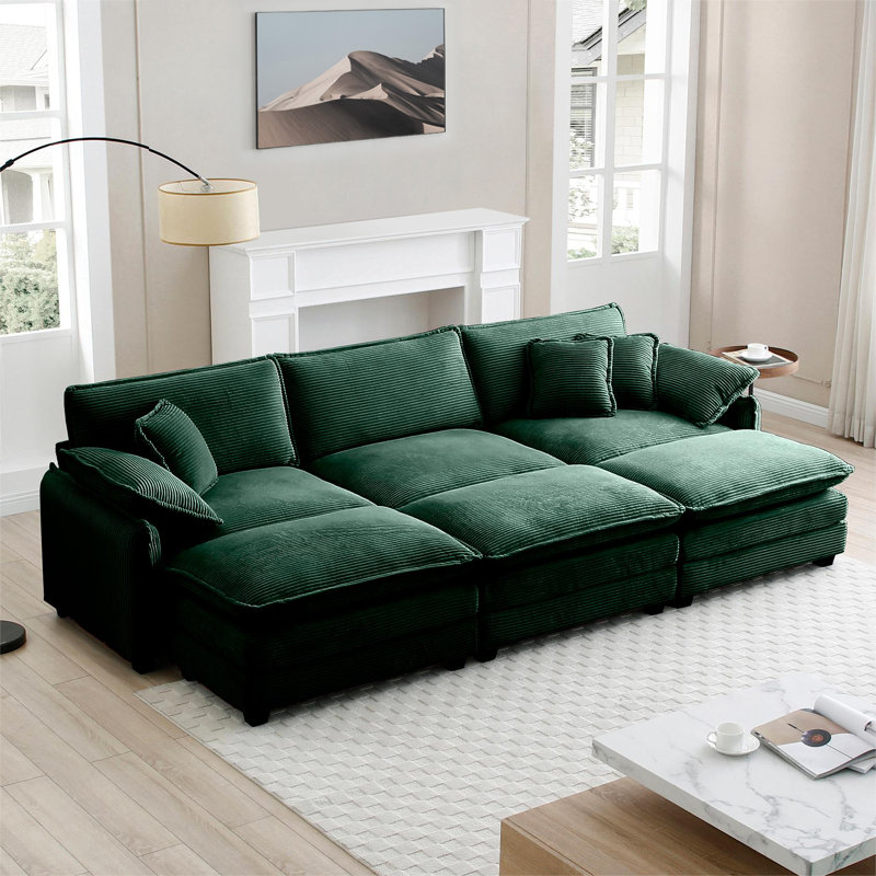 Canapé modulaire surdimensionné Kaoruko, Vert