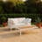 Kylis 60'' Wide Aluminum Loveseat with Cushions-61209781-61189503