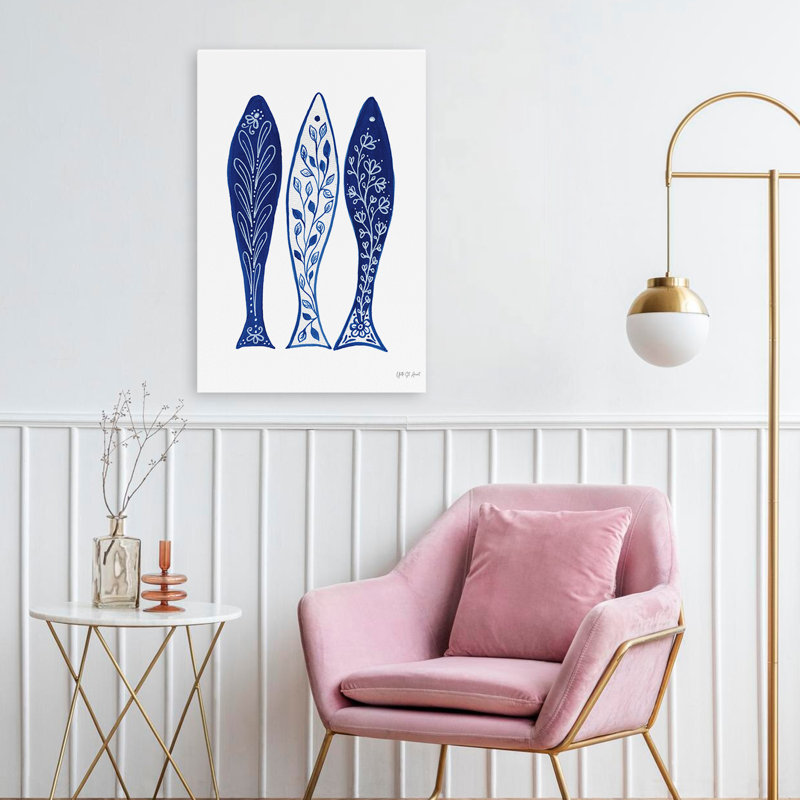 Beachy and Nautical Coastal Chinoiserie VIII, H 24 po x l 16 po