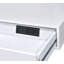 Lagena blanc avec finition chromée haute brillance avec USB, moderne et fonctionnel pour la maison ou le bureau.