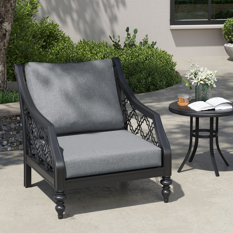 Outdoor Deep Seat Cushion Set, Gray