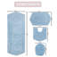 Ensemble de tapis de bain 4 pièces avec couvercle Waterford, séchage rapide, tapis lavables à la machine, absorbant-1570171488