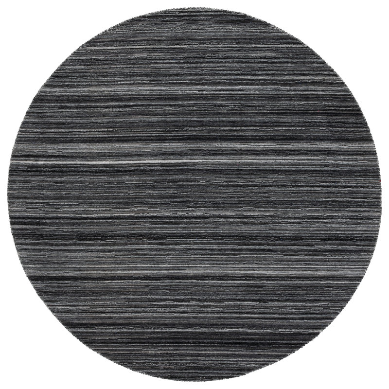 Tapis Elements 701 noir / gris, Rond 6 pi
