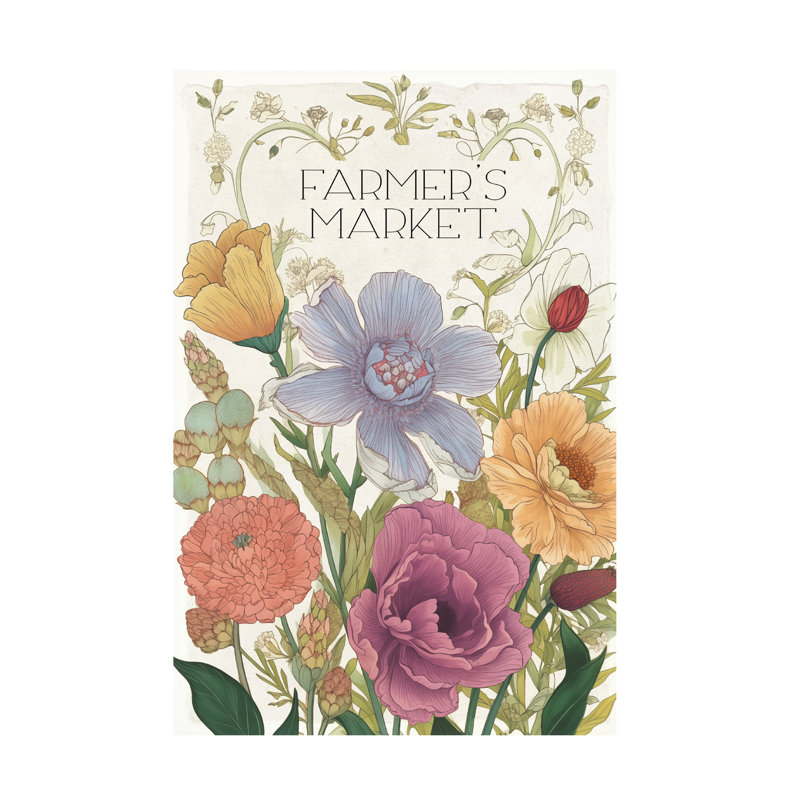 Art sur toile «Bachelor Sasha Farmers Market I», H 30 po x l 47 po