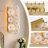2-Light Gold Wall Sconce With White And Clear Textured Floral Glass Shades-1393488353