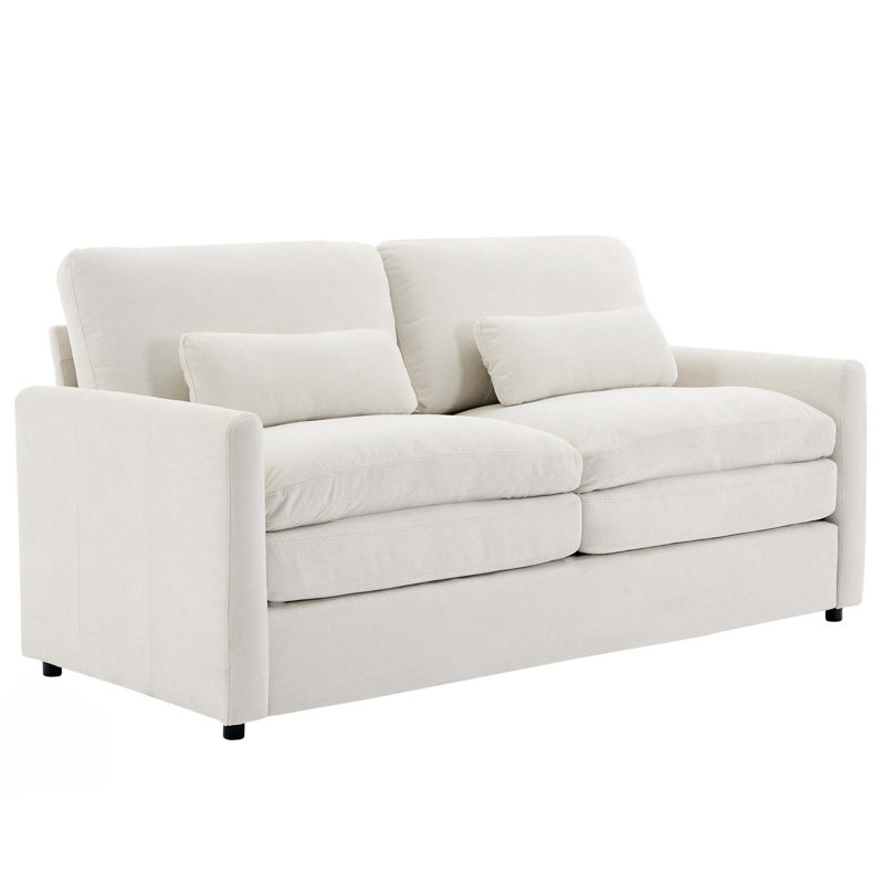 Canapé 68,1 po 2 places, 2, Beige, H 32,7 po x l 68,1 po x P 33 po
