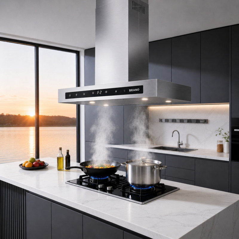 Hotte pour îlot de cuisine 30 pouces Brano, 30"