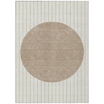 Ember Ivory Washable Indoor-Outdoor Rug - 