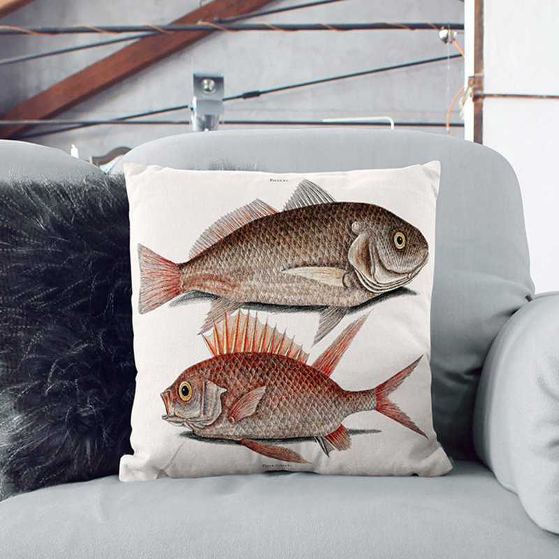 Square Throw Cushion, 40cm H x 40cm W x 15cm D