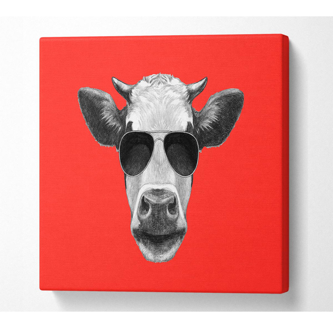 Mafia Cow - Kunstdrucke auf Leinwand - Wrapped Canvas