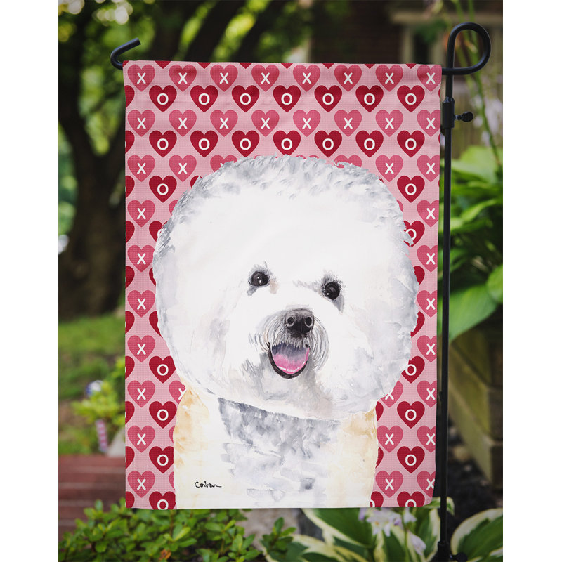 Drapeau de jardin Varastad, Bichon frisé