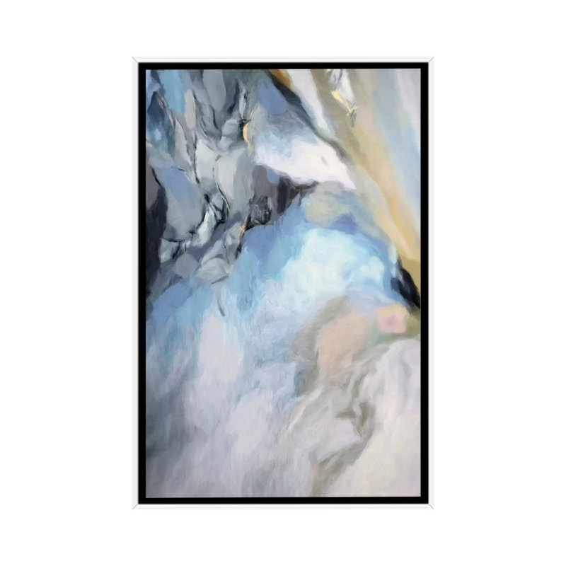 Reproduction d’art, "Serena I" par Radiana Christova, Toile blanche encadrée, Pas de tapis, H 60 po x l 40po x P 1,5 po